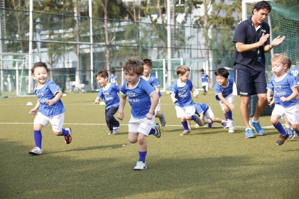 Tiny Tots offers various sports classes, including soccer, mini sports, rugby and basketball.