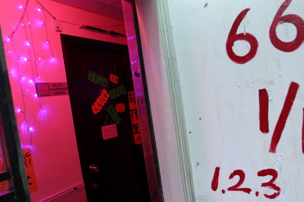 A Kowloon City building is occupied by sex workers in one-woman brothels. Photo: May Tse/SCMP