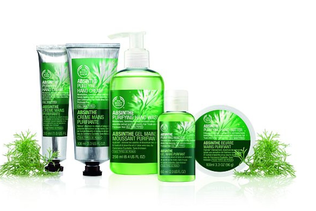 The absinthe hand care collection. Don't try to drink it.