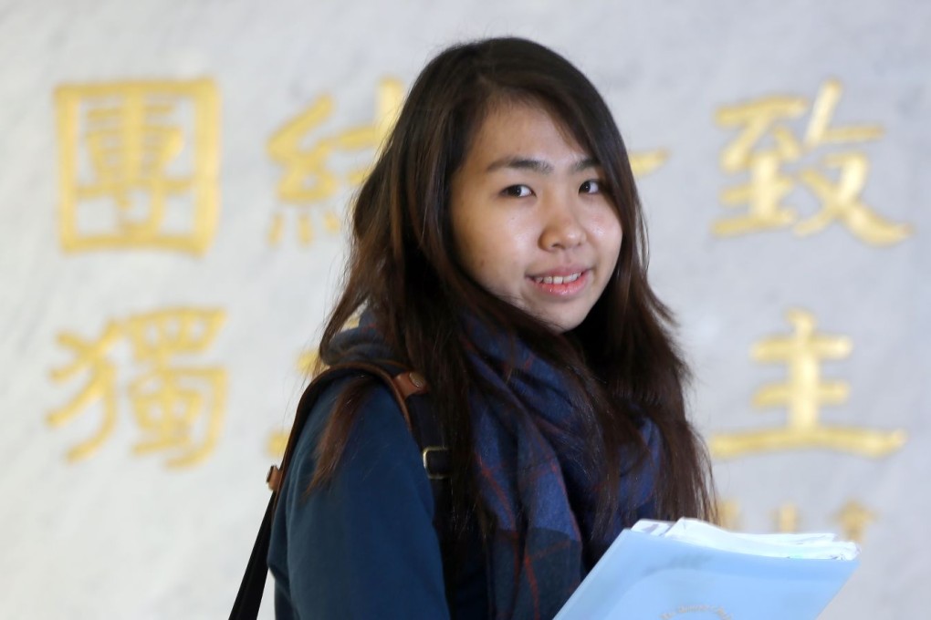 Althea Suen, a 20-year-old social work student, is now the University of Hong Kong Students’ Union president. Photo: David Wong/SCMP