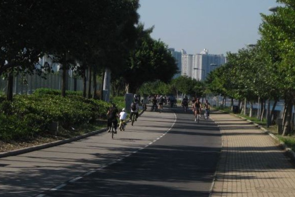 Cycling Along Hong Kong's Harbor