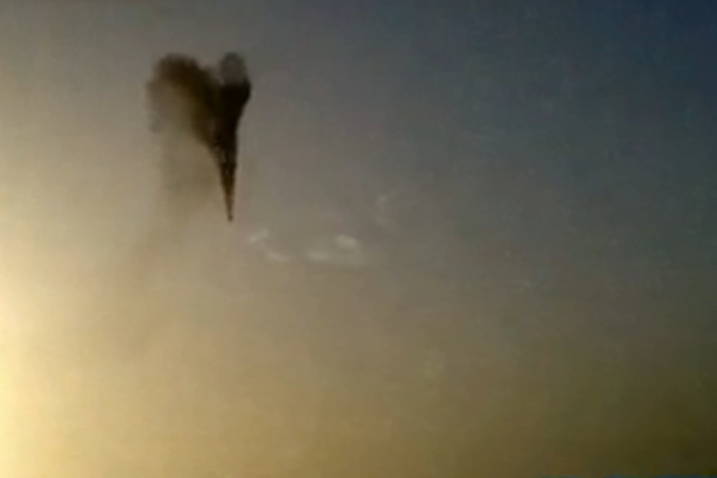 The hot air balloon accident in Luxor captured on a mobile device