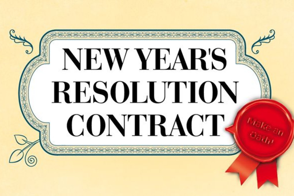 New Year's Resolution Contract 2013: How You Can Improve Yourself in Small Ways