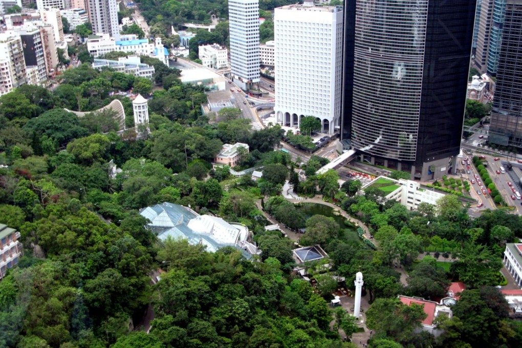 Take a stroll through Hong Kong Park.