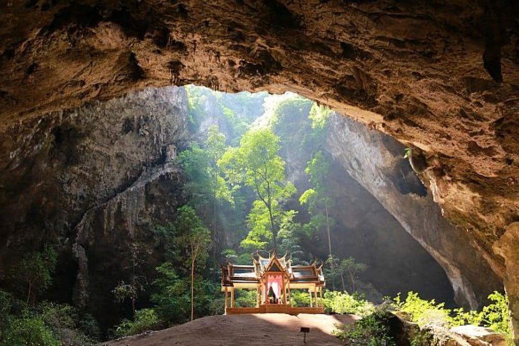 A pleasant little cave pavilion built for a king