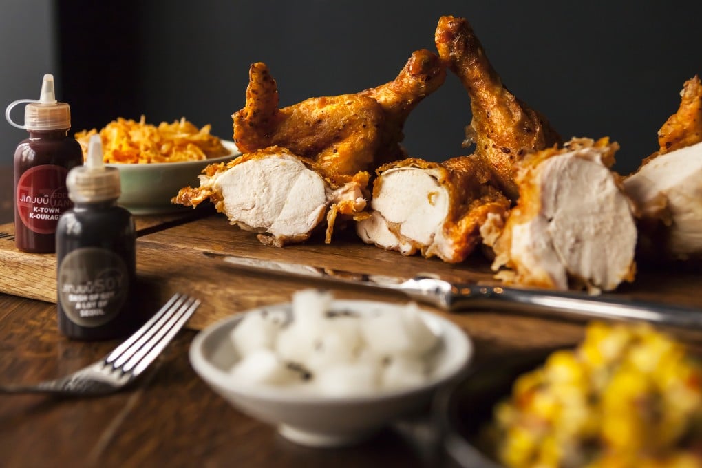 Jinjuu's fried chicken with their signature sauces. Photo: supplied