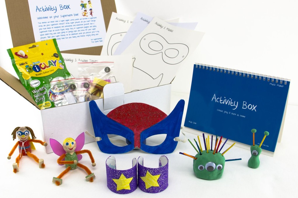 Activity Box's superhero set.