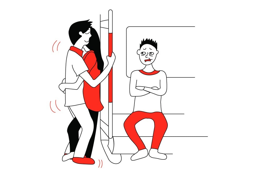 Sunday the 1st on the MTR. Illustration: Joyce Kwok