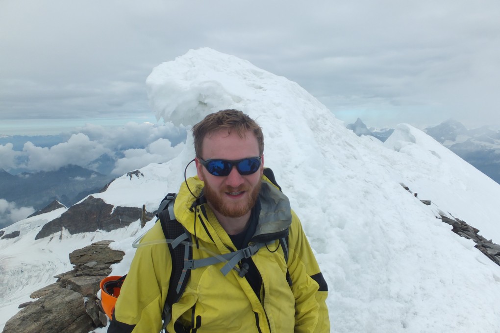 Mark Agnew climbing in the Italian Alps.
