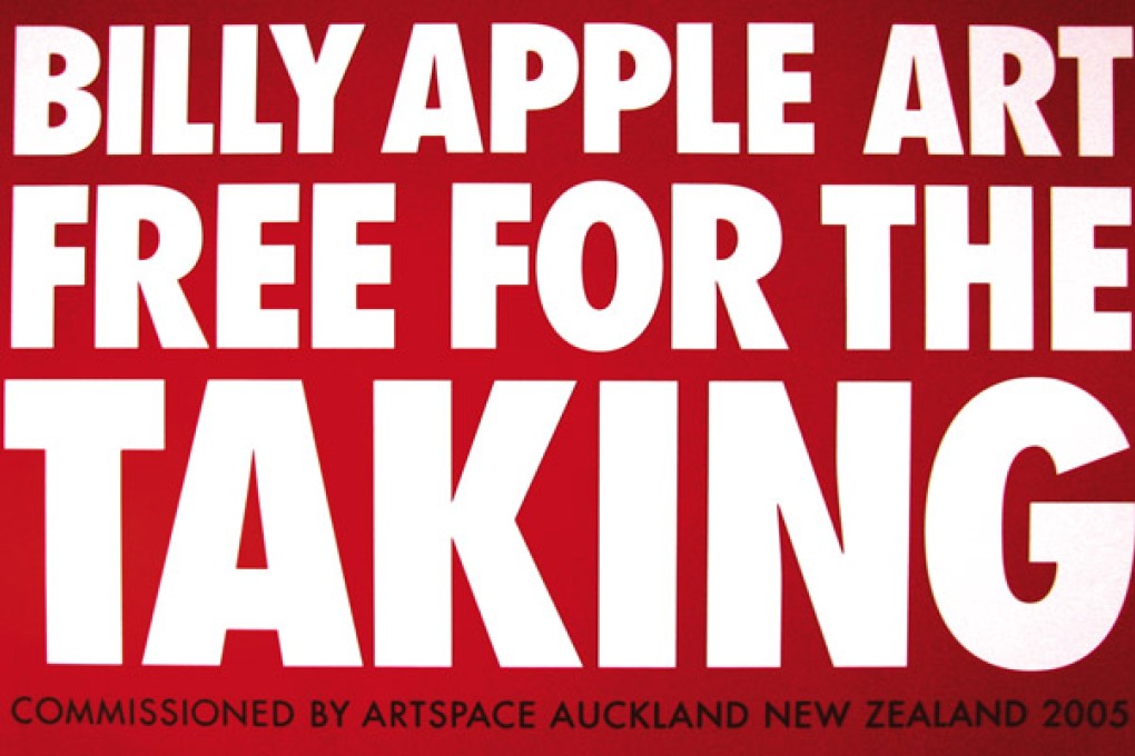 Conceptual artist, Billy Apple