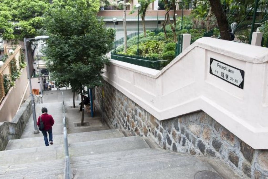 A New Escalator on Pound Lane in Sheung Wan