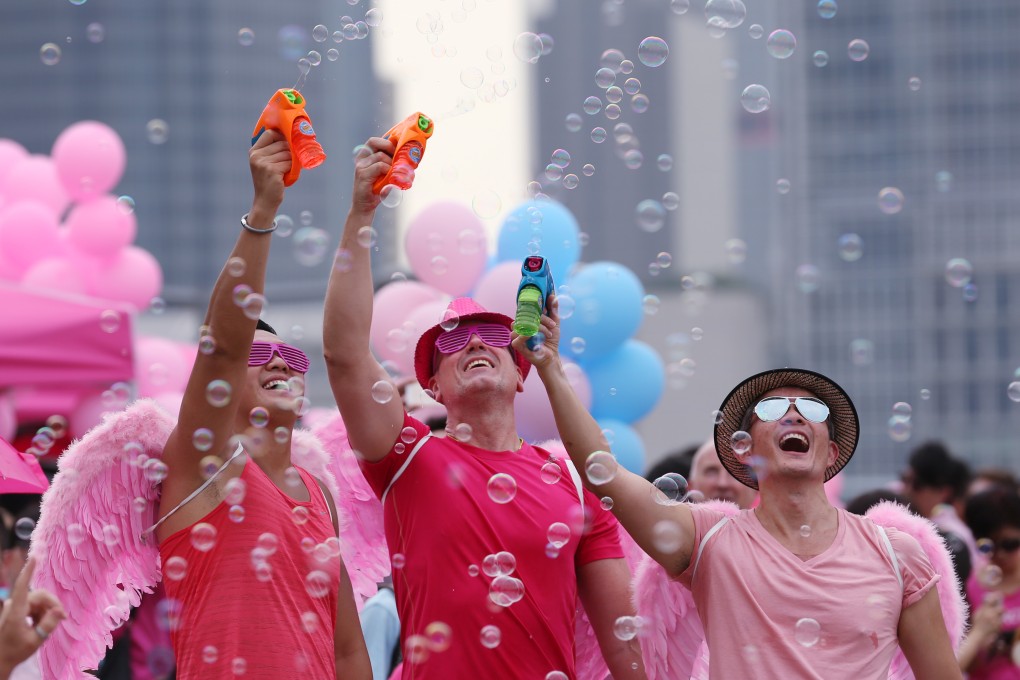 Pink Dot supporters. Wear pink! Photo: SCMP