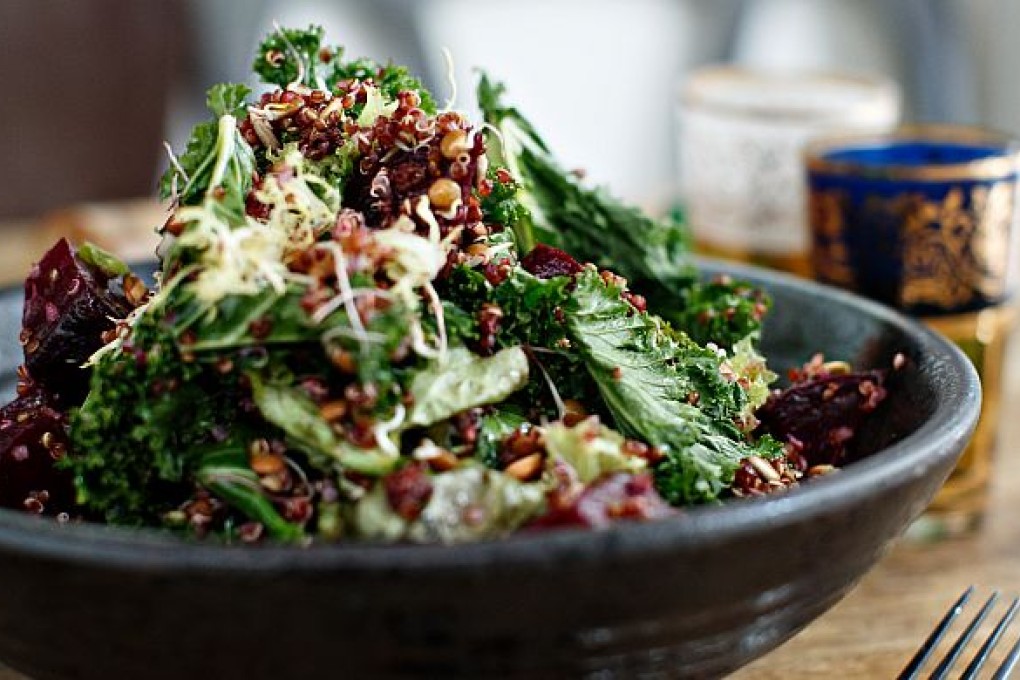 Lentil salad at Prune Organic Deli