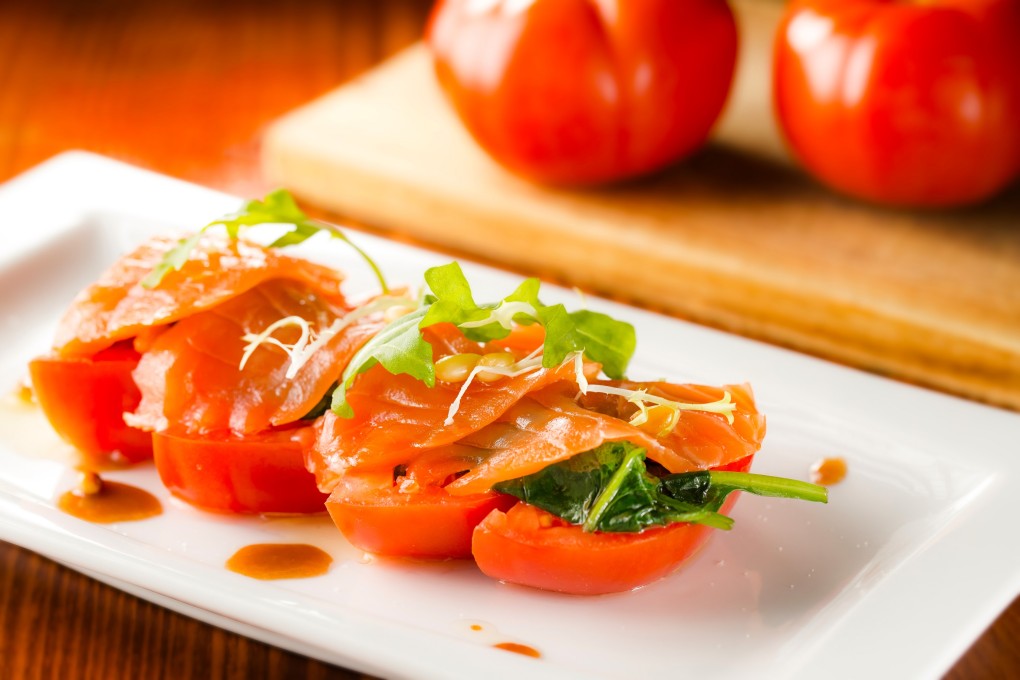 Rustico's fresh Spanish tomato rocket salad.