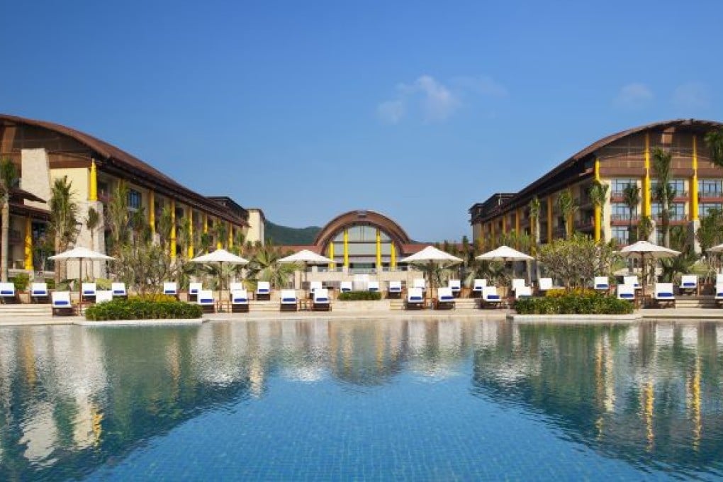One of the pools at the St. Regis Sanya