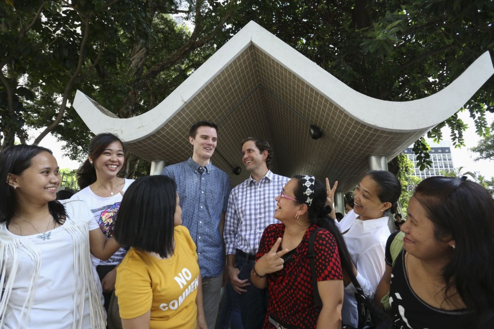 Domestic helper gathering in July 2015. Photo: Nora Tam/SCMP