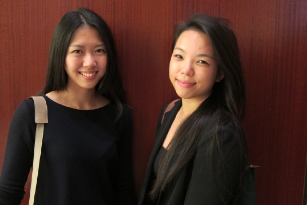 Time Auction's co-founders Suetyi Wong (right) and Fion Leung (left)