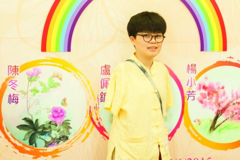 Disabled Hong Kong artist Yeung Siu-fong.