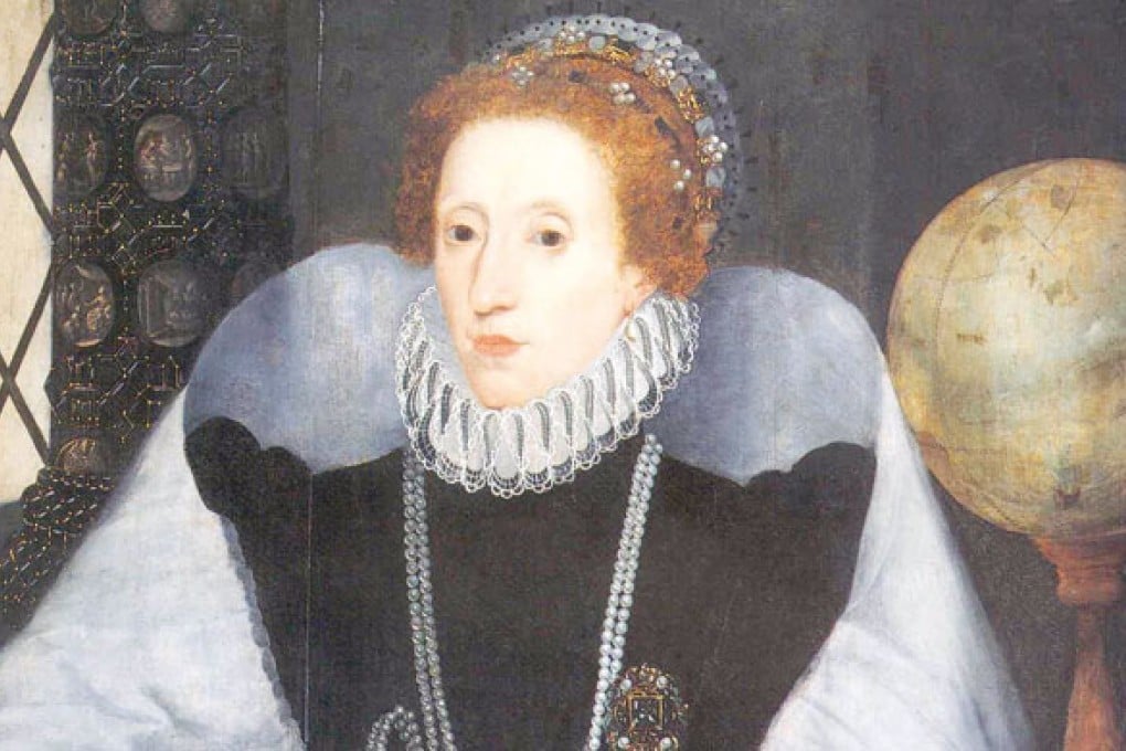 Pale-faced Queen Elizabeth