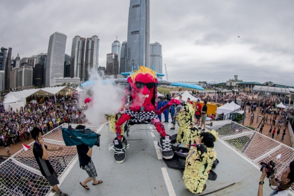 Winning team Outsign.Lab about to take off. Photo: Red Bull