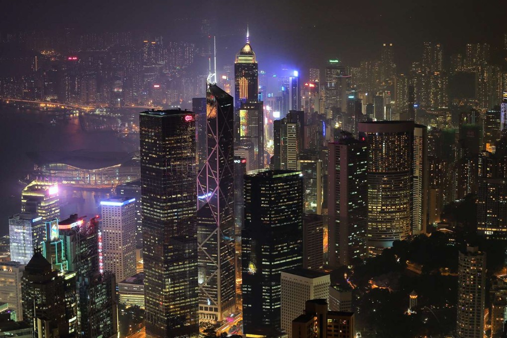 A photo of Hong Kong's skyline and Victoria Harbour at night. Photo: K.Y. Cheng