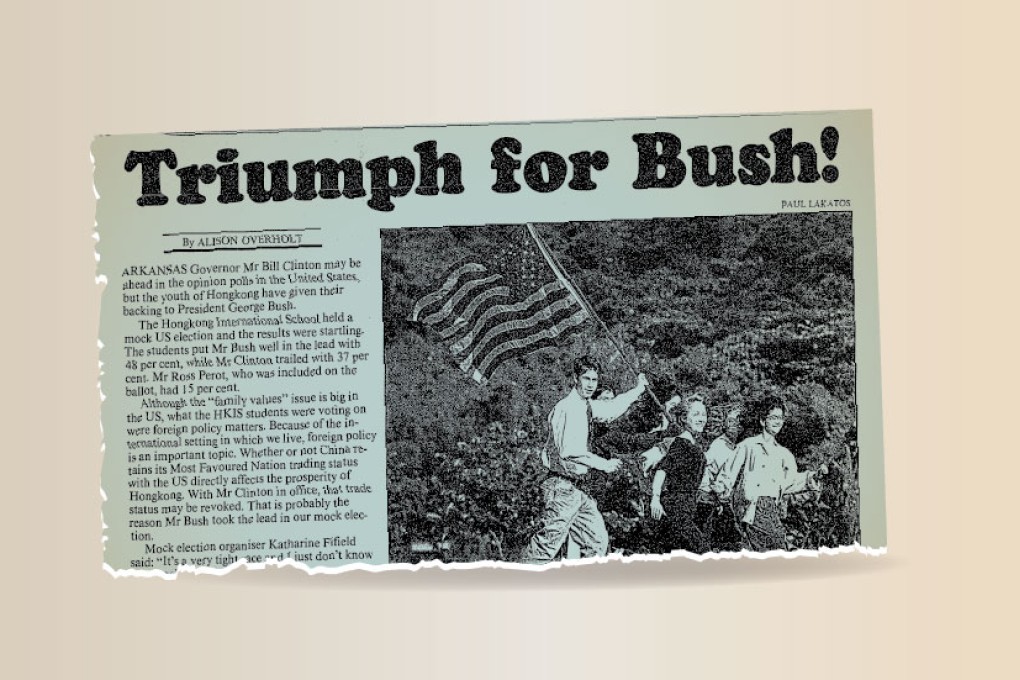 [SCMP Archive] HKIS votes Bush