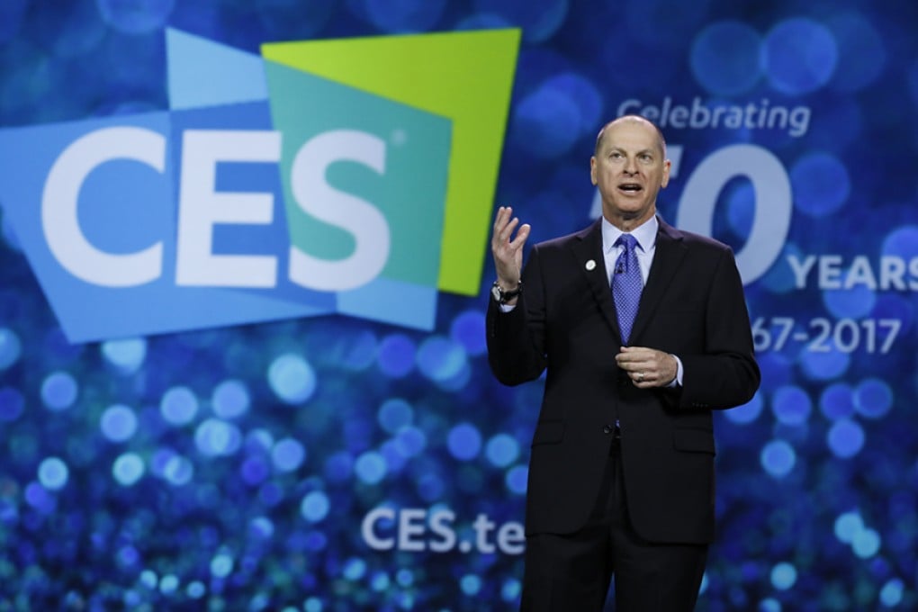 Gary Shapiro, president and CEO of the Consumer Technology Association, gives the opening remarks at CES 2017. Photo: CTA
