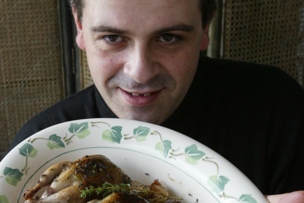 Pascal Breant cooks jumbo quail, apple, grape and mushroom casserole with citrus vinaigrette. Photo: Antony Dickson