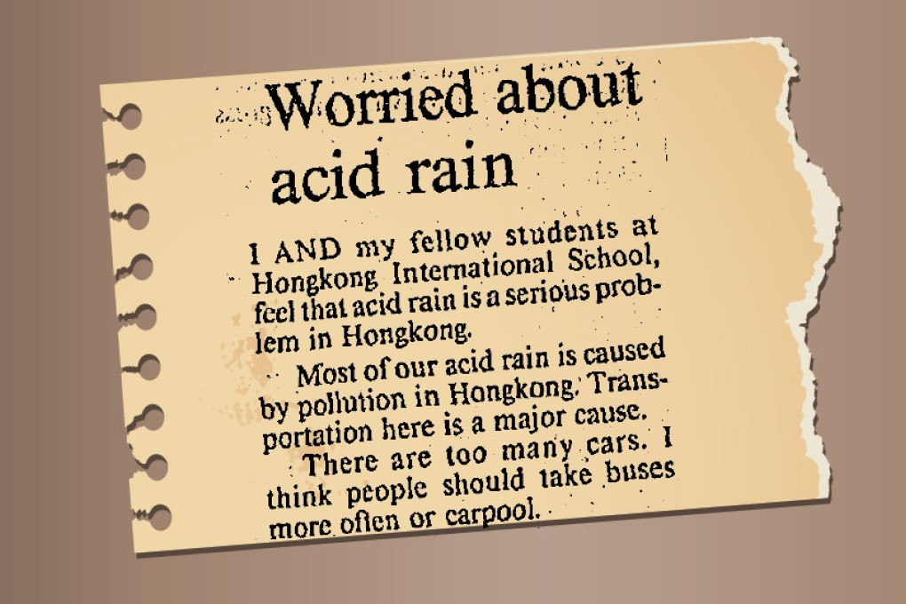 [SCMP Archive] Worried about acid rain