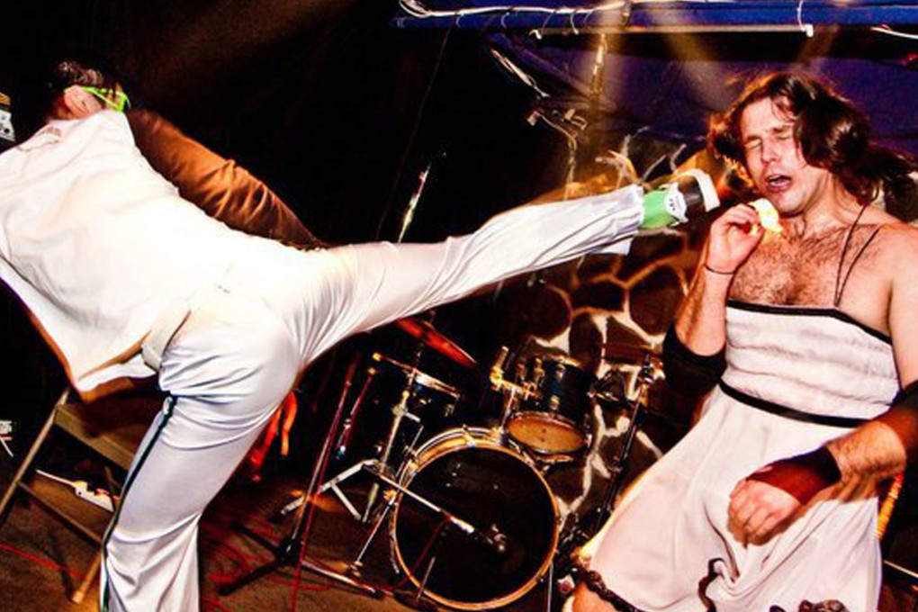 Wrestler Ladybeard in action. Photo: Handout