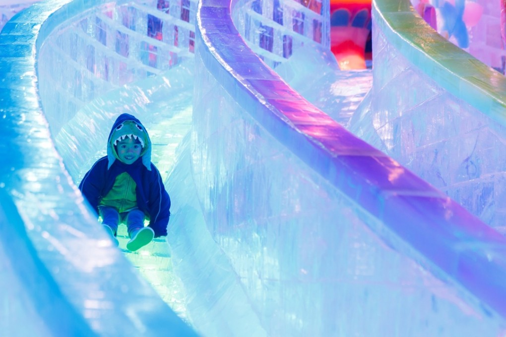 Some 200 hours and 6,000 ice blocks weighing an estimated 1,260 tonnes have been put in to create Kung Fu Panda Adventure Ice World.