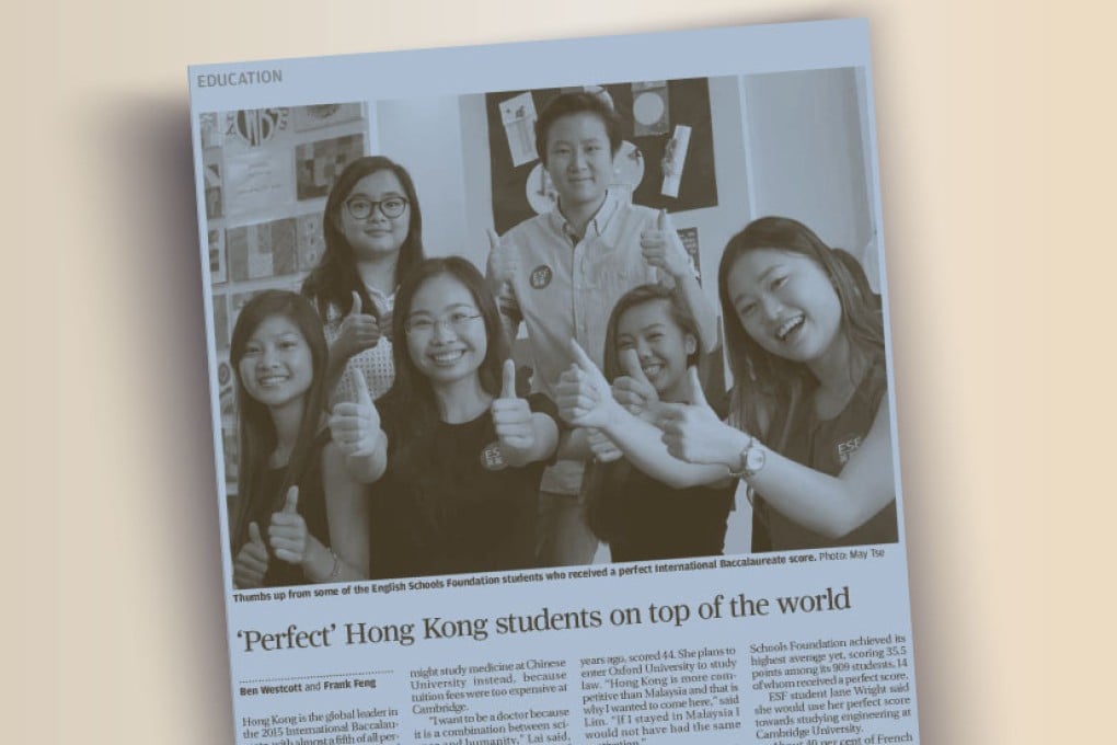 'Perfect' Hong Kong students on top of the world