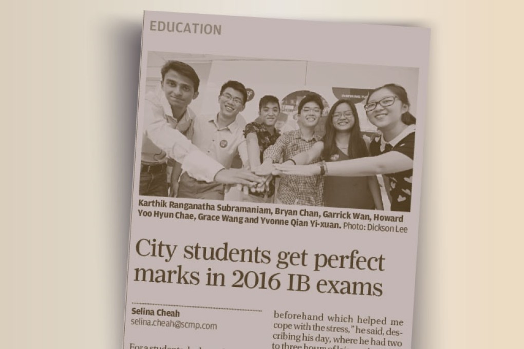City students get perfect marks in 2016 IB exams