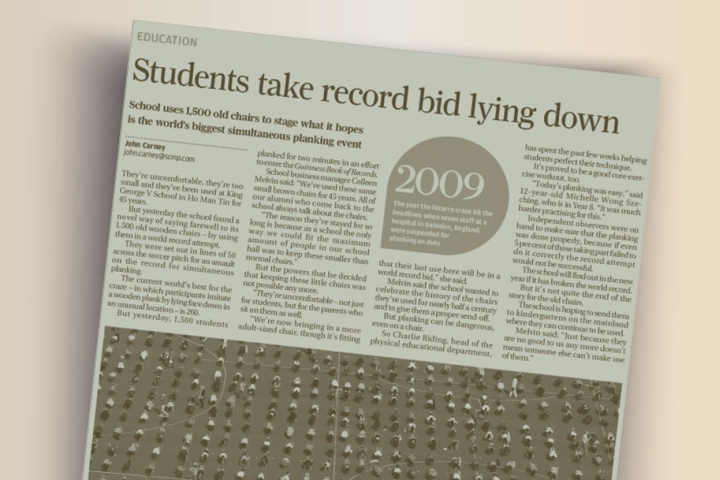 Students take record bid lying down