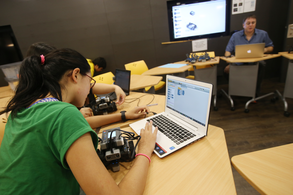 An English Schools Foundation (ESF) Computing Conference at South Island School in Aberdeen. Photo: David Wong