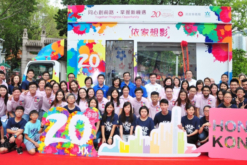 The mobile studio is the proud product of the collective efforts of 100 Youth Ambassadors, from conception to execution.