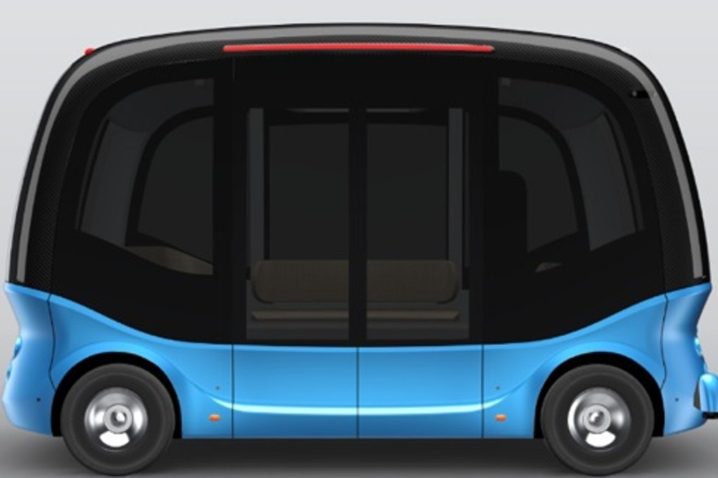 A concept photo of the self-driving bus being co-developed by Baidu and King Long. Photo: Handout