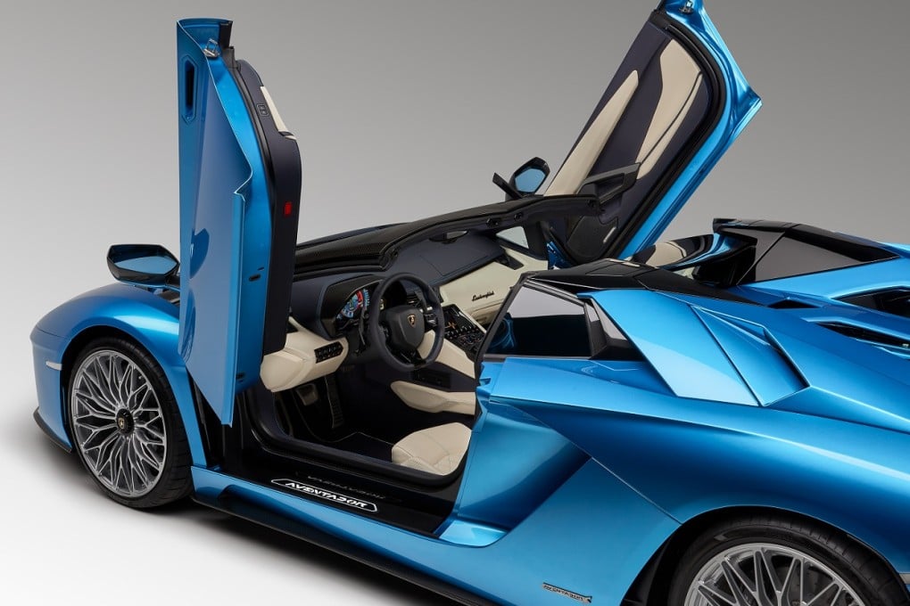 Thrill to the sight of the stunning new Lamborghini Aventador S Roadster shown in Hong Kong for the first time at DesignInspire.