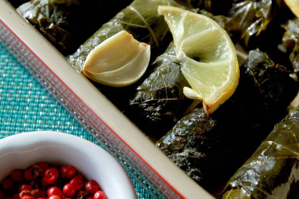 Stuffed grapevine leaves. Photo: Jonathan Wong