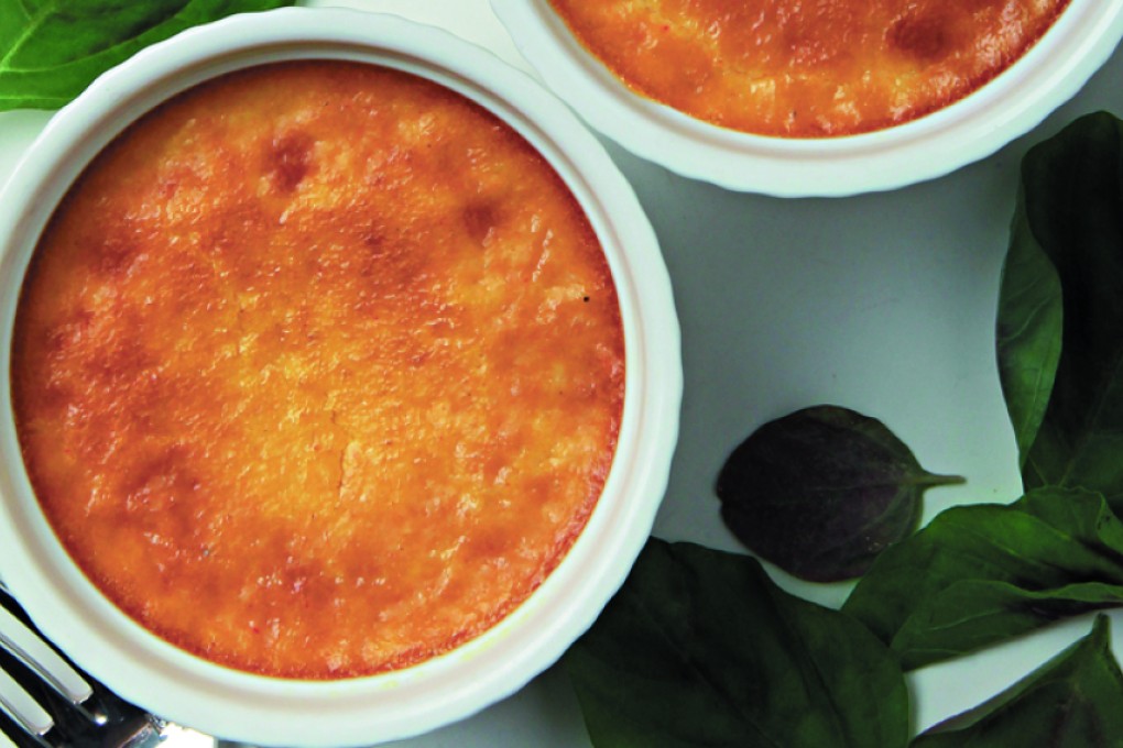 Savoury kabocha flans. Photo: Jonathan Wong