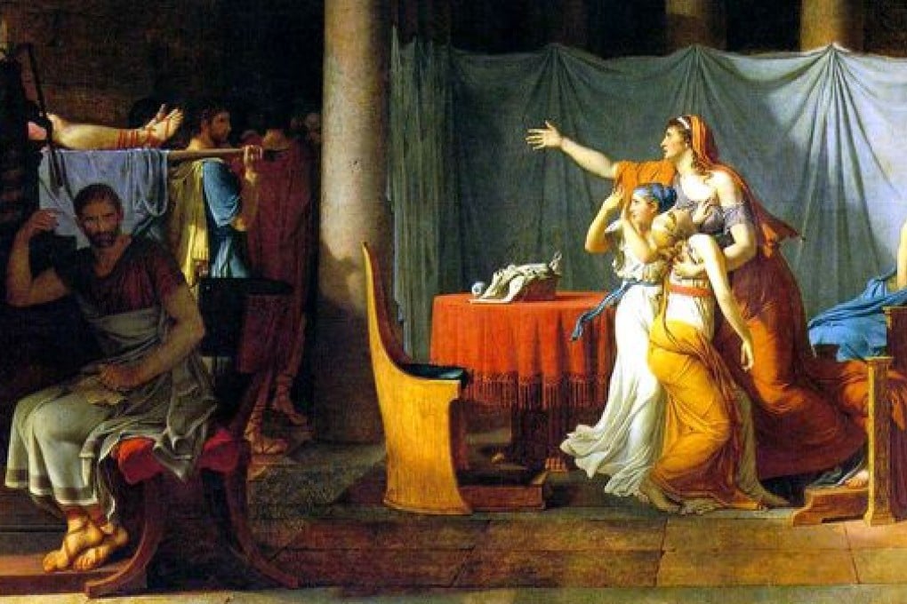 The Lictors Bring to Brutus the Bodies of His Sons (1789)