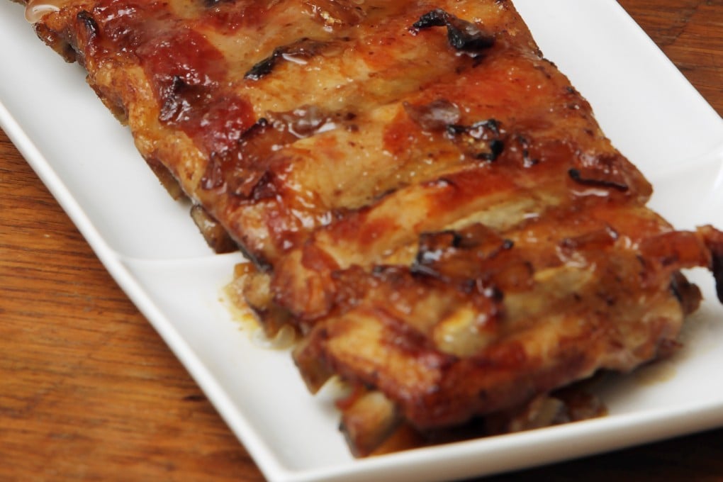 Maple-glazed baby back ribs. Photo: K.Y. Cheng
