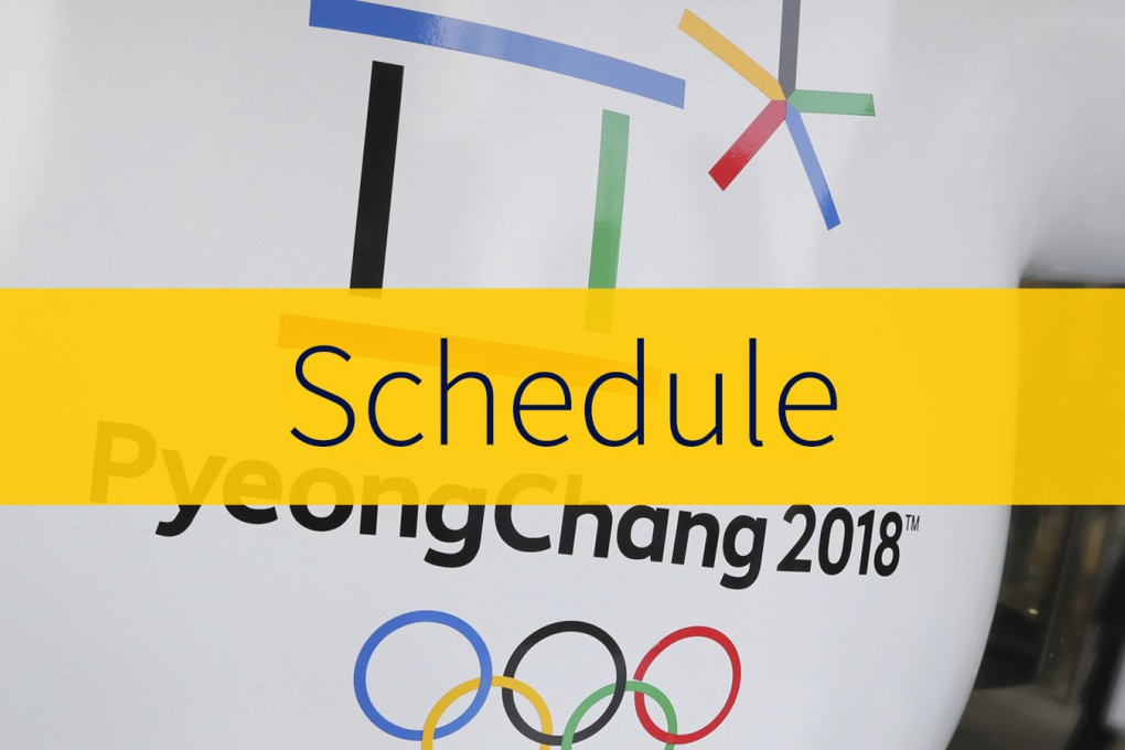 Schedule - Pyeongchang 2018 Winter Olympic Games