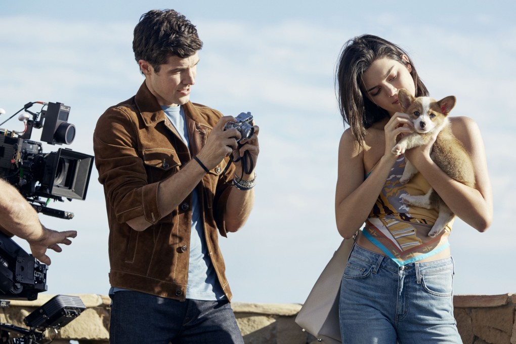 Roberto Bolle and Kendall Jenner during the filming of the TOD’S spring-summer 2018 campaign.