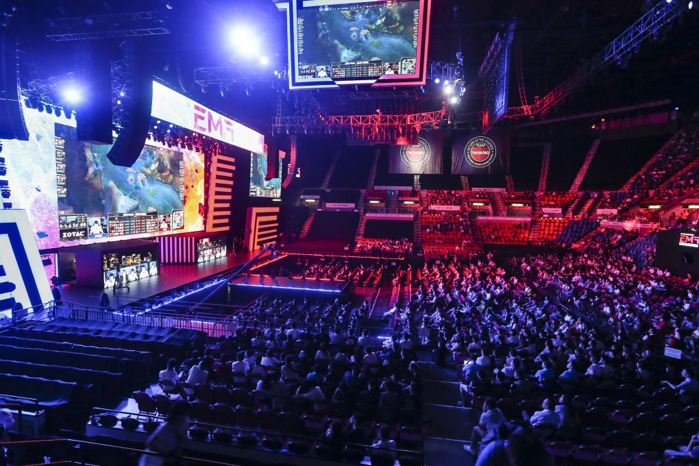 Esports fans often spectate in huge arenas like this one in Hong Kong. (Source: South China Morning Post).