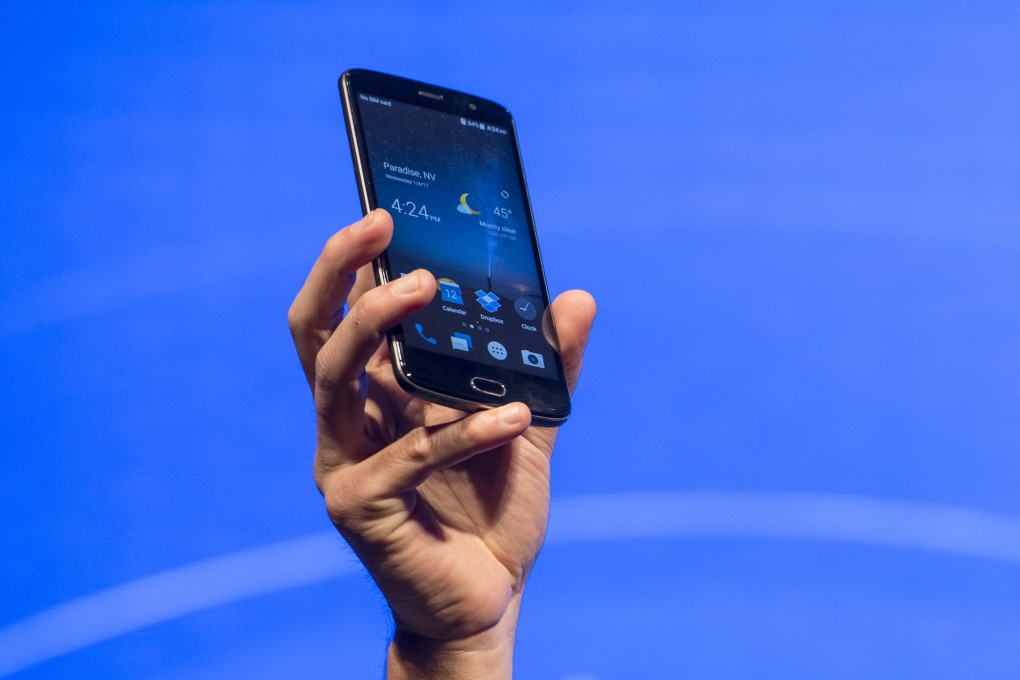 ZTE’s Blade V8 Pro on display at the 2017 Consumer Electronics Show in Las Vegas. (Picture: Bloomberg)