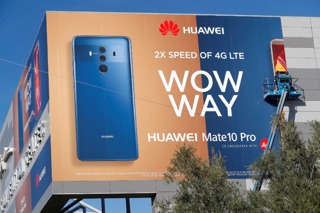 A Huawei ad in Las Vegas, Nevada on January 5, 2018. (Picture: Reuters)
