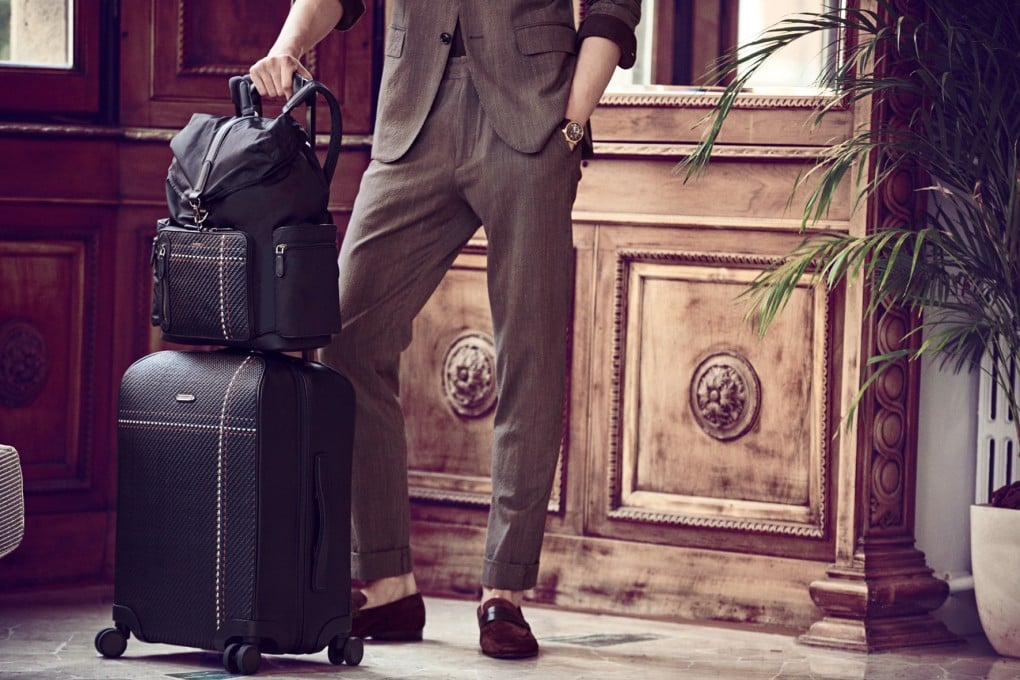 Go places with the new PELLE TESSUTA cabin trolley and backpack.