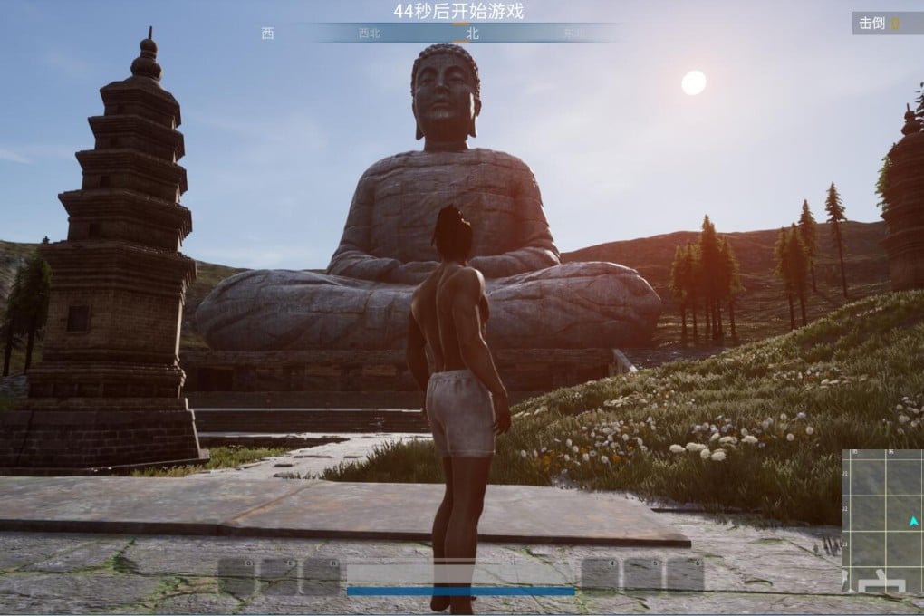 The pregame lobby is a temple in front of an enormous Buddha statue, resembling the Leshan Giant Buddha in southern China. (Picture: Cube Game)