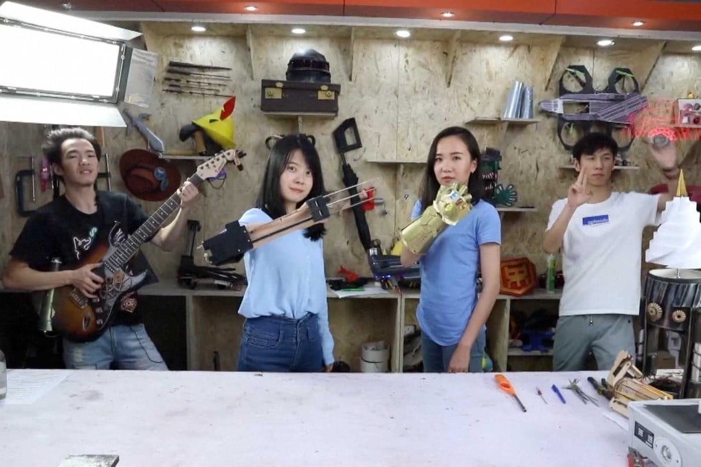 MakerBeta has tens of thousands of followers online. (Picture: CCTV)